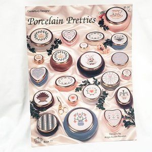 Porcelain Pretties Cross Stitch Pattern Leaflet 77 Canterbury Designs Pitcher